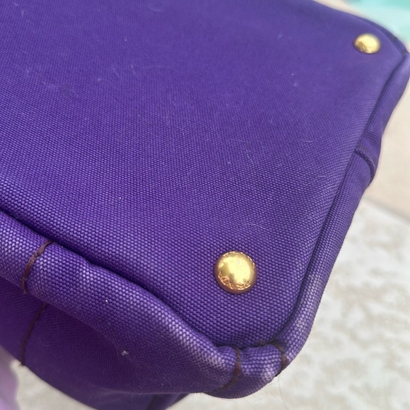 Beautiful RARE purple denim PRADA Canapa 3400 retail! - Picture 7 of 10